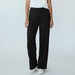 Talbots‎ Dress Pants Women 8 Black Straight Leg Career Lined Office Minimalist